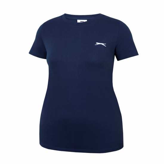 Slazenger Crew Neck Tee Ld43 Морска синьо Дамски тениски с яка