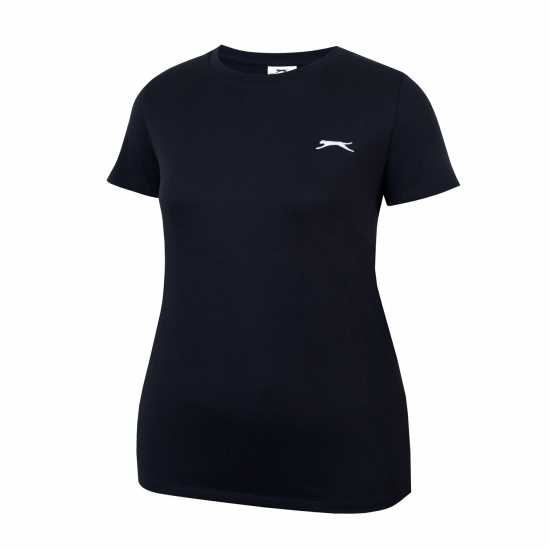 Slazenger Crew Neck Tee Ld43 Черно Дамски тениски и фланелки