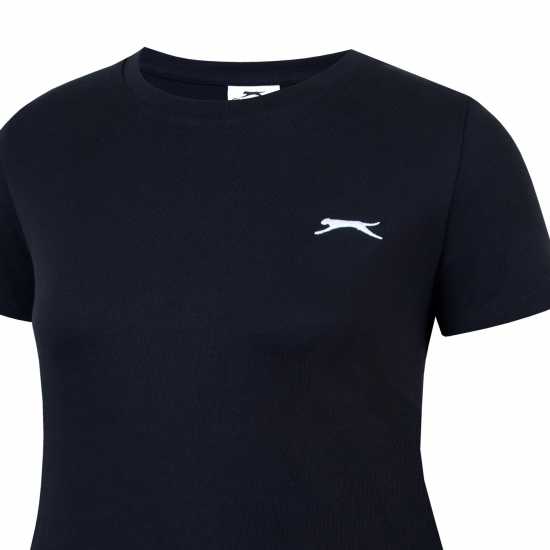 Slazenger Crew Neck Tee Ld43 Черно Дамски тениски и фланелки