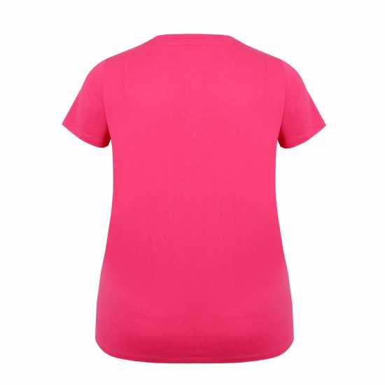 Slazenger Crew Neck Tee Ld43 Ярко розово Дамски тениски с яка