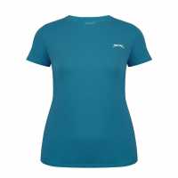 Slazenger Crew Neck Tee Ld43 Синьо-зелено 