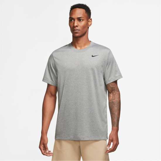 Nike Dri-FIT Legend Men's Fitness T-Shirt Сиво/Сребро Мъжко облекло за едри хора