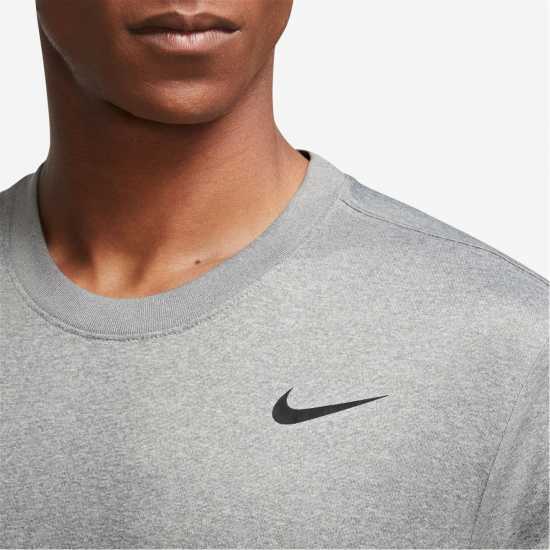 Nike Dri-FIT Legend Men's Fitness T-Shirt Сиво/Сребро Мъжко облекло за едри хора