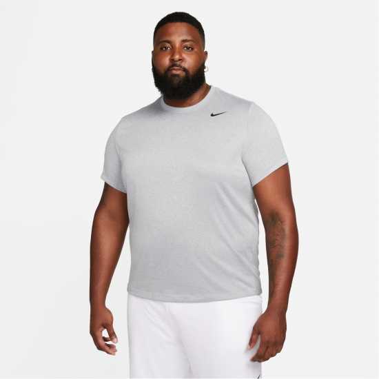 Nike Dri-FIT Legend Men's Fitness T-Shirt Сиво/Сребро Мъжко облекло за едри хора