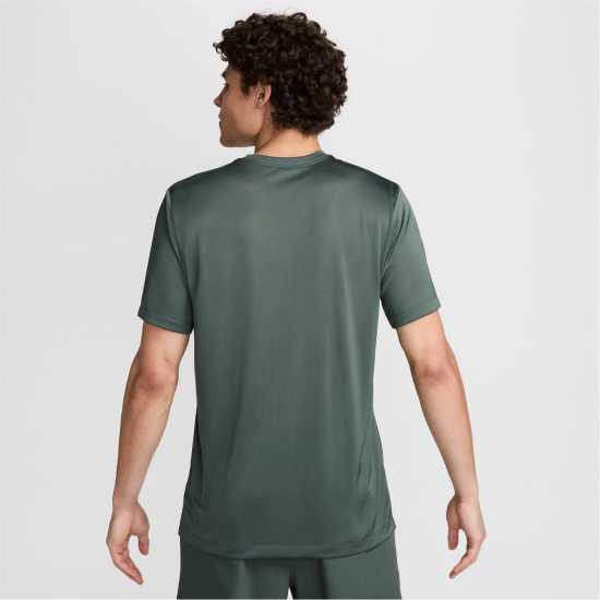 Nike Dri-FIT Legend Men's Fitness T-Shirt Green/Silver Мъжки тениски с яка