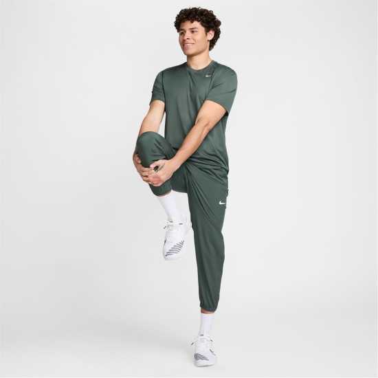 Nike Dri-FIT Legend Men's Fitness T-Shirt Green/Silver Мъжки тениски с яка