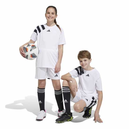 Adidas Fortore 23 Football Shirt Juniors Бяло 