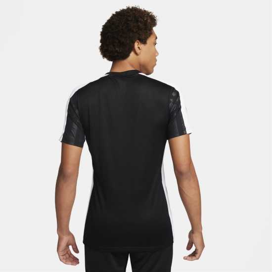 Nike Academy Men's Dri-FIT Short-Sleeve Global Football Top Черно/Бяло Мъжки тениски с яка