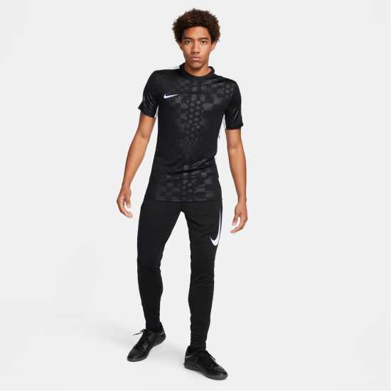 Nike Academy Men's Dri-FIT Short-Sleeve Global Football Top Черно/Бяло Мъжки тениски с яка