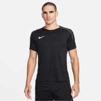 Nike Strike Men's Dri-FIT Short-Sleeve Global Football Top Черно/Бяло Мъжки тениски с яка