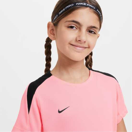 Nike Strike Dri-Fit Short-Sleeve Global Football Top Juniors Розово Детски тениски и фланелки