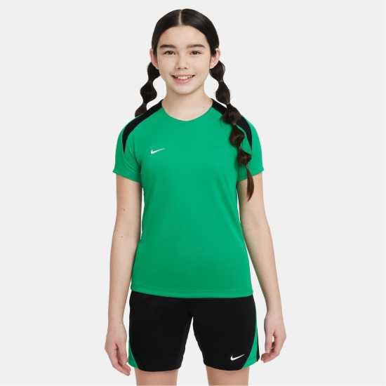 Nike Strike Dri-Fit Short-Sleeve Global Football Top Juniors Green Детски тениски и фланелки