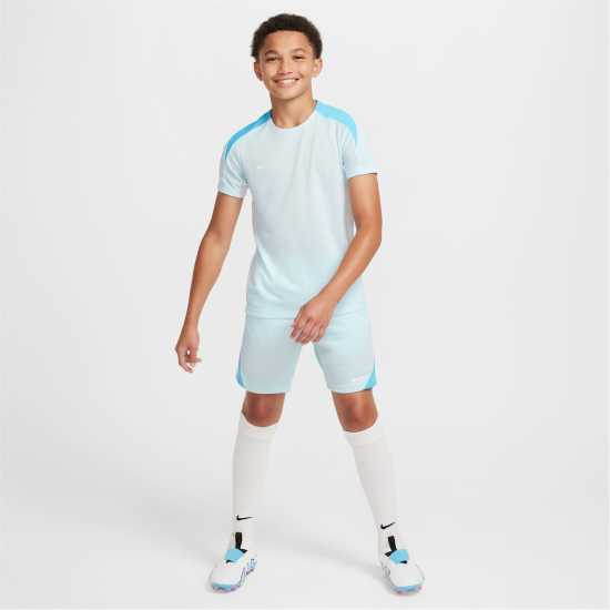 Nike Strike Dri-Fit Short-Sleeve Global Football Top Juniors Glacier Blue Детски тениски и фланелки