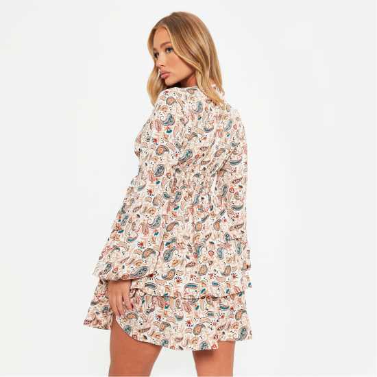 I Saw It First Textured Shirred Smock Dress  Дамски поли и рокли