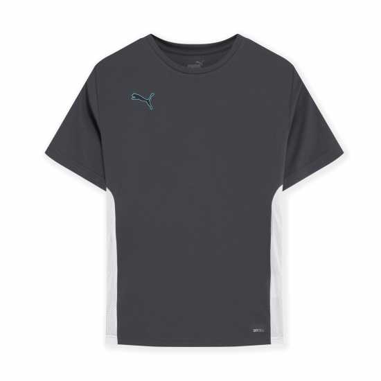 Puma Finesse Training Shirt Juniors Сиво/Аква Детски тениски и фланелки