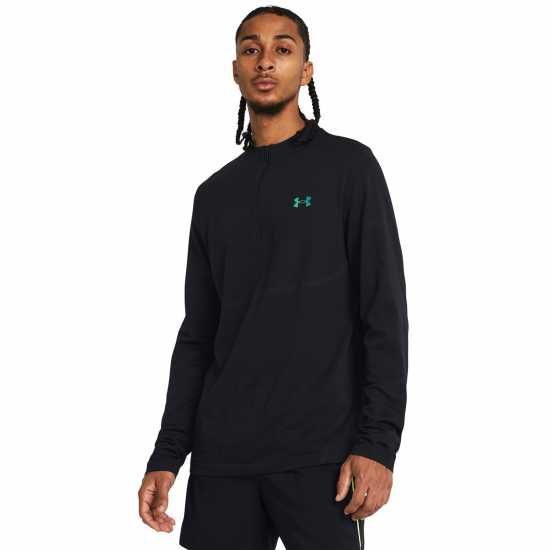 Under Armour Rush Quarter Zip Sn41 Черно Мъжки ризи