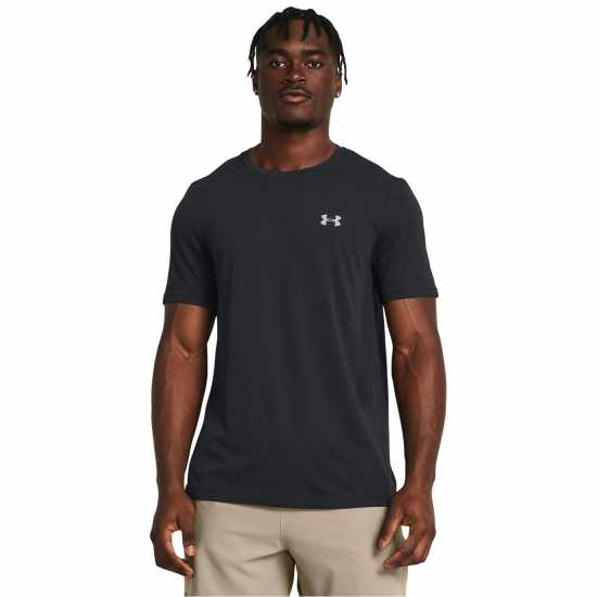 Under Armour Armour UA Vanish Seamless Short Sleeve Men's Черно/Модерно сиво Мъжко облекло за едри хора