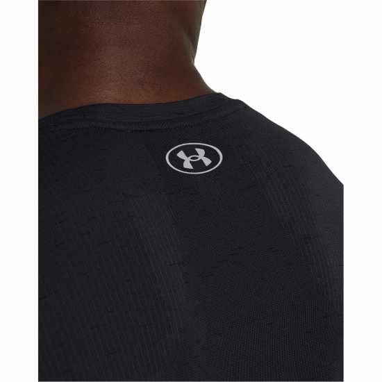 Under Armour Armour UA Vanish Seamless Short Sleeve Men's Черно/Модерно сиво Мъжко облекло за едри хора