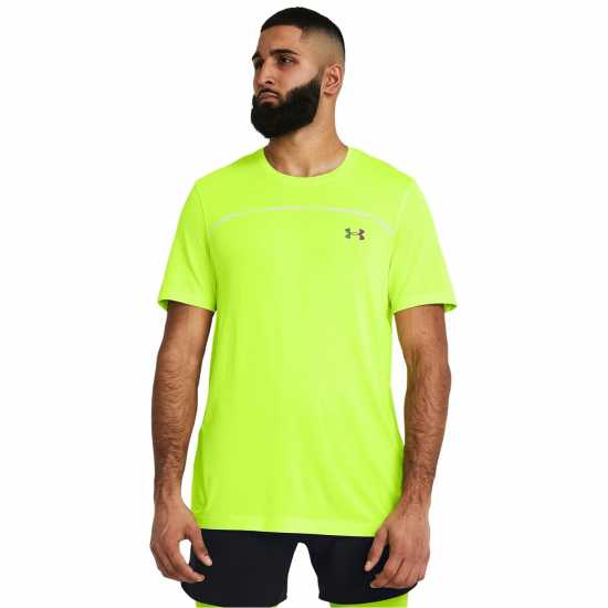 Under Armour Rush Smless Nov Sn42 Жълто Мъжки тениски и фланелки