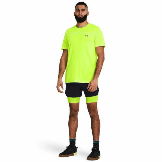 Under Armour Rush Smless Nov Sn42 Жълто Мъжки тениски и фланелки