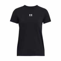 Under Armour Armour UA Rival Core Short Sleeve Women's Черно Дамски тениски с яка