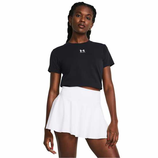 Under Armour Armour UA Rival Core Short Sleeve Women's Черно Дамски тениски с яка