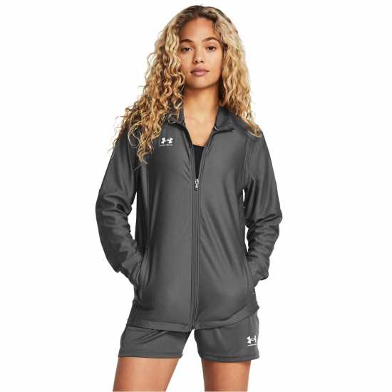 Under Armour Спортно Горнище Challenger Track Jacket Womens Кастълрок / Бял Дамски грейки