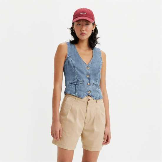 Levis Jaylah Lightweight Vest  Denim Edit