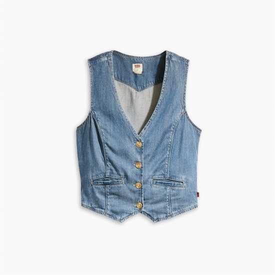 Levis Jaylah Lightweight Vest  Denim Edit