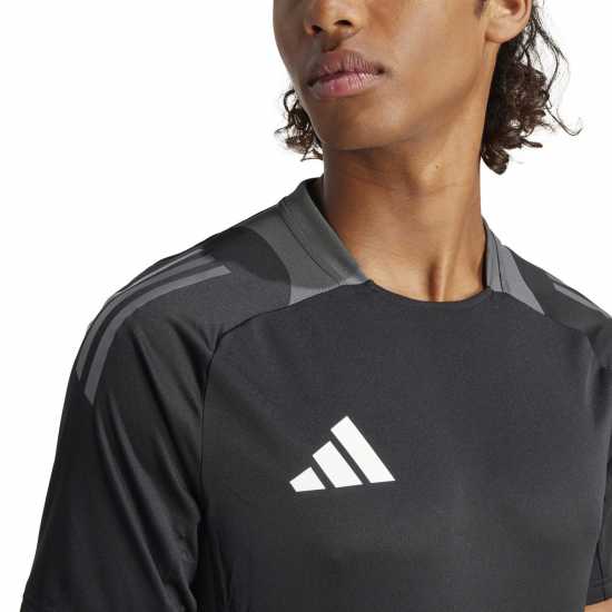 Adidas Tiro 24 Competition Training Jersey Mens Черно/Сиво Мъжки тениски с яка