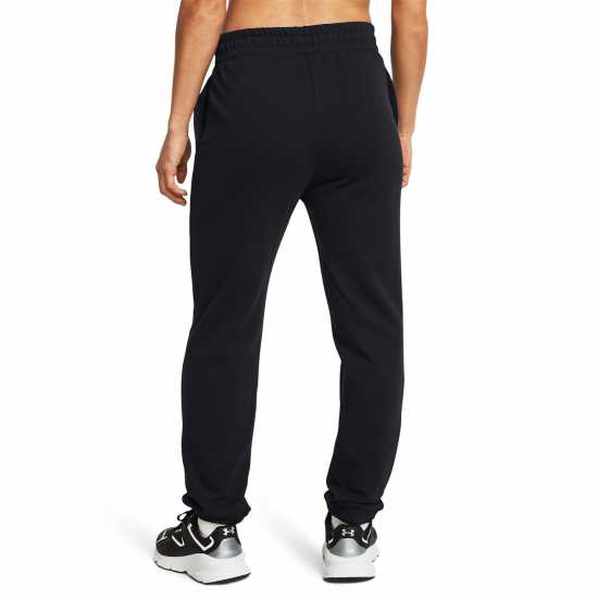 Under Armour Rival Terry Joggers Womens Черно/Бяло Дамски долнища на анцуг