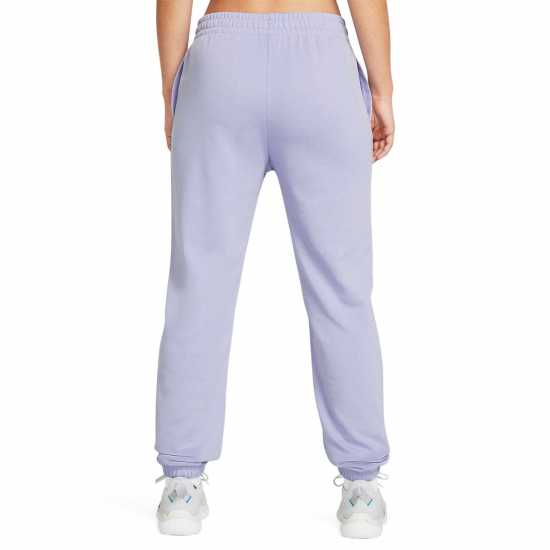 Under Armour Rival Terry Joggers Womens Целесте/Бяло Дамски долнища на анцуг