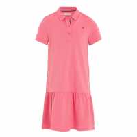 Tommy Hilfiger Essential Dropped Waist Polo Dress Гламурно розово 