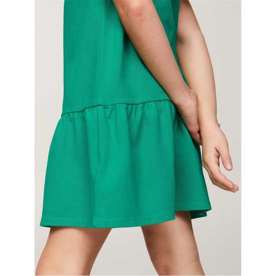 Tommy Hilfiger Essential Dropped Waist Polo Dress Олимпийско зелено 