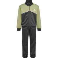 Hummel Lubago Suit Jn41 Зелено Детски спортни екипи