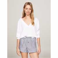 Tommy Hilfiger Thb Mono Rib Top Ld43  Дамски тениски и фланелки