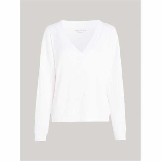 Tommy Hilfiger Thb Mono Rib Top Ld43  Дамски тениски и фланелки