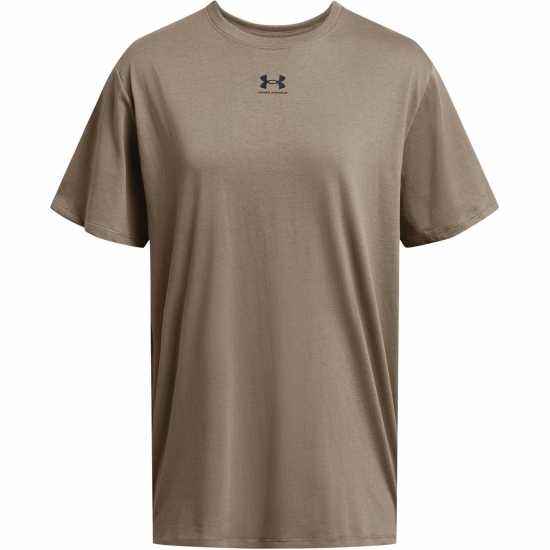 Under Armour Campus Oversize Short Sleeve Тоуп Дамски тениски с яка