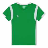 Umbro Spartan Short Sleeve Shirt Juniors Изумруд / Бяло Детски тениски и фланелки