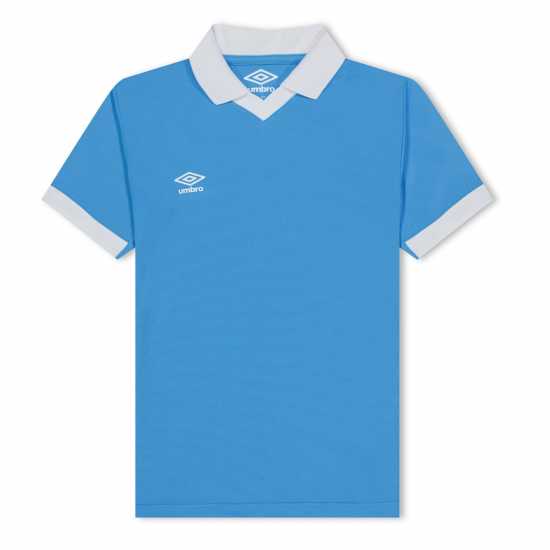 Umbro Essential Team Short Sleeved Top Juniors Небесно синьо/бяло Детски тениски и фланелки