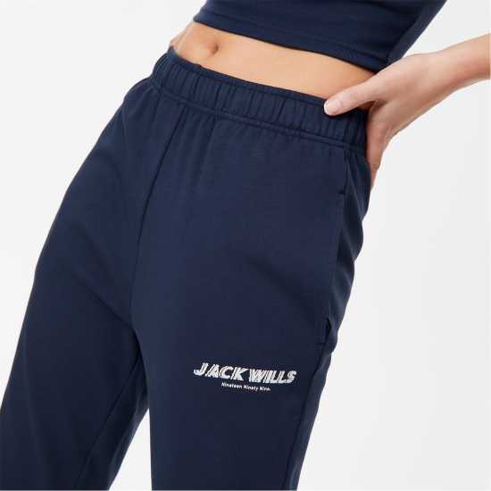 Jack Wills Interlock Joggers Морска синьо Дамски долнища на анцуг