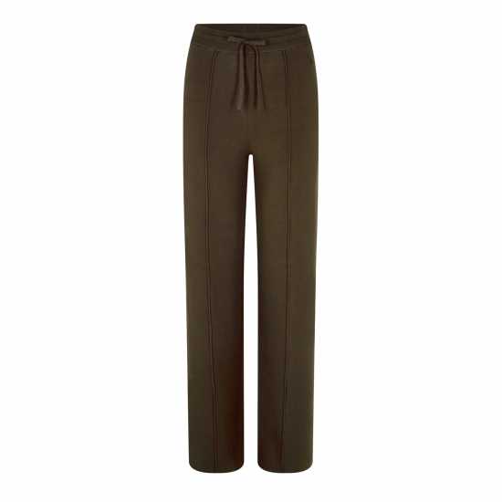 Jack Wills Knitted Pin-Tuck Trousers Хаки Дамски пуловери и жилетки