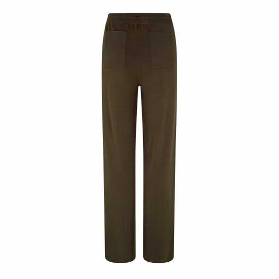 Jack Wills Knitted Pin-Tuck Trousers Хаки Дамски пуловери и жилетки