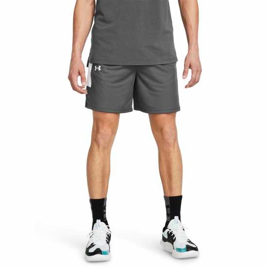 Under Armour Мъжки Шорти Zone 7 Shorts Mens Кастъл/Бял Мъжки къси панталони