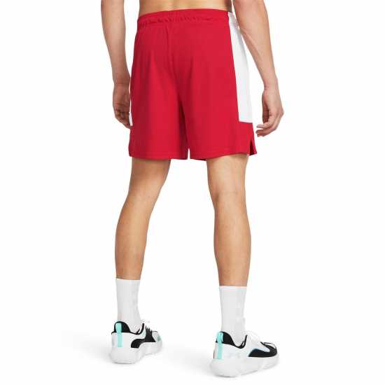 Under Armour Мъжки Шорти Zone 7 Shorts Mens Червено/Бяло/Бяло Мъжки къси панталони