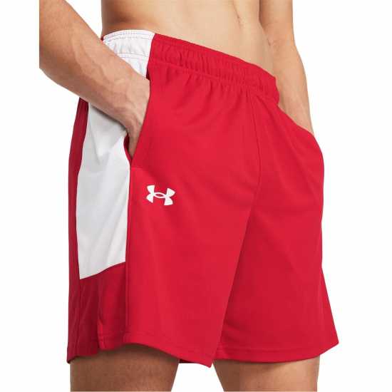 Under Armour Мъжки Шорти Zone 7 Shorts Mens Червено/Бяло/Бяло Мъжки къси панталони