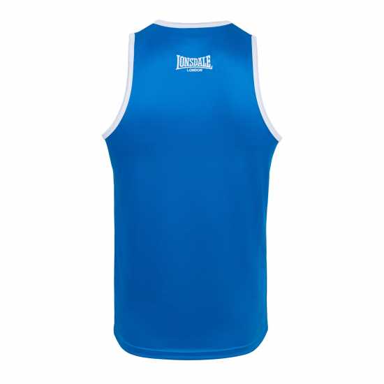 Lonsdale Boxing Vests Синьо/Бяло Мъжки тениски с яка