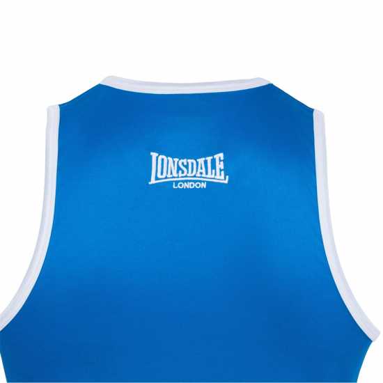 Lonsdale Boxing Vests Синьо/Бяло Мъжки тениски с яка