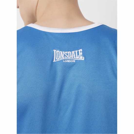 Lonsdale Boxing Vest Синьо/Бяло Мъжки тениски с яка