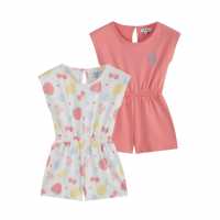 Be You Younger Girl 2 Pack Fruity Playsuits  Детски къси панталони